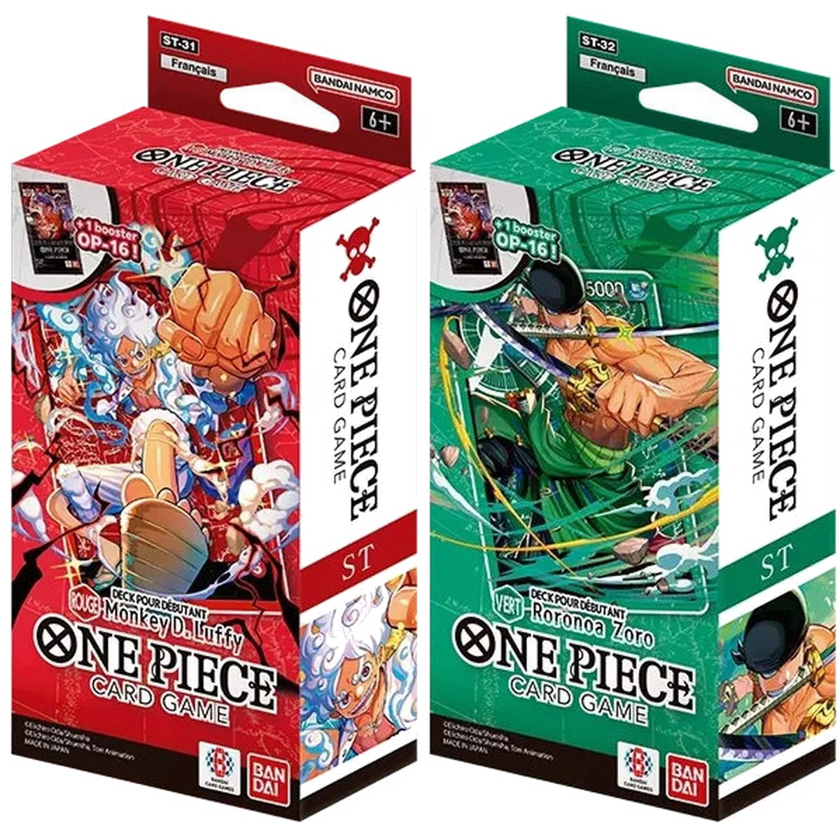 Carte One Piece : Op16 Beginners Decks ST31-36 (Lot 6) (Fr)