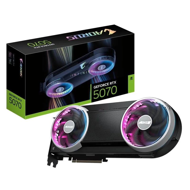 GIGABYTE AORUS GeForce RTX 5070 INFINITY 12G Carte Graphique