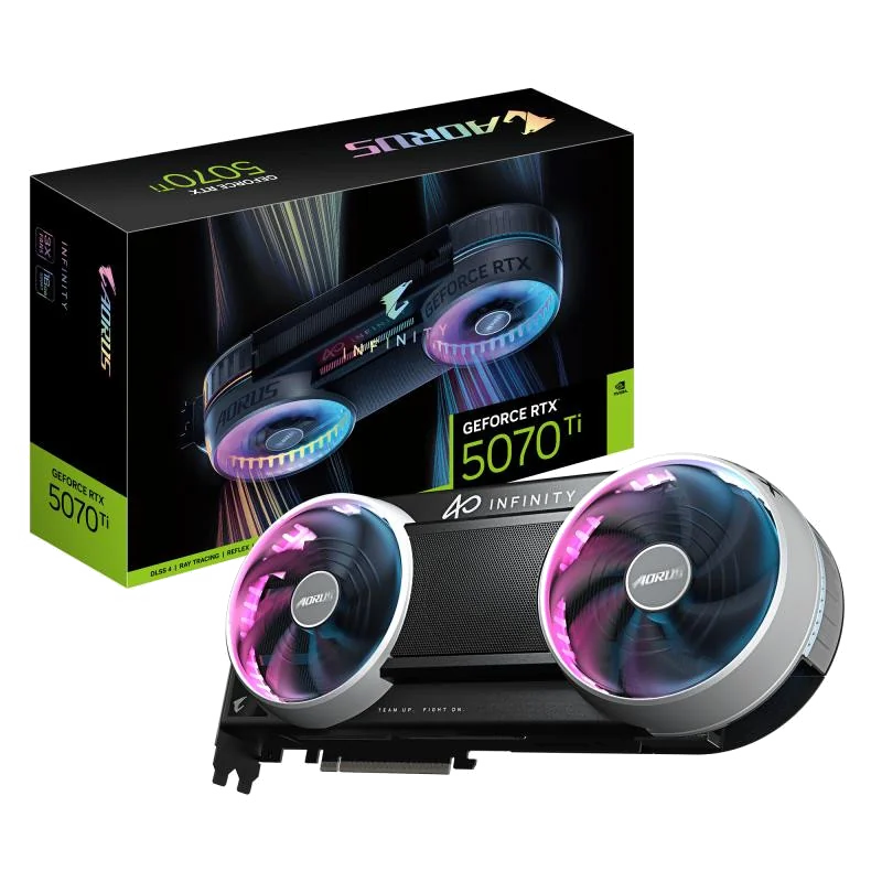 GIGABYTE AORUS GeForce RTX 5070 Ti INFINITY 16G Carte Graphique