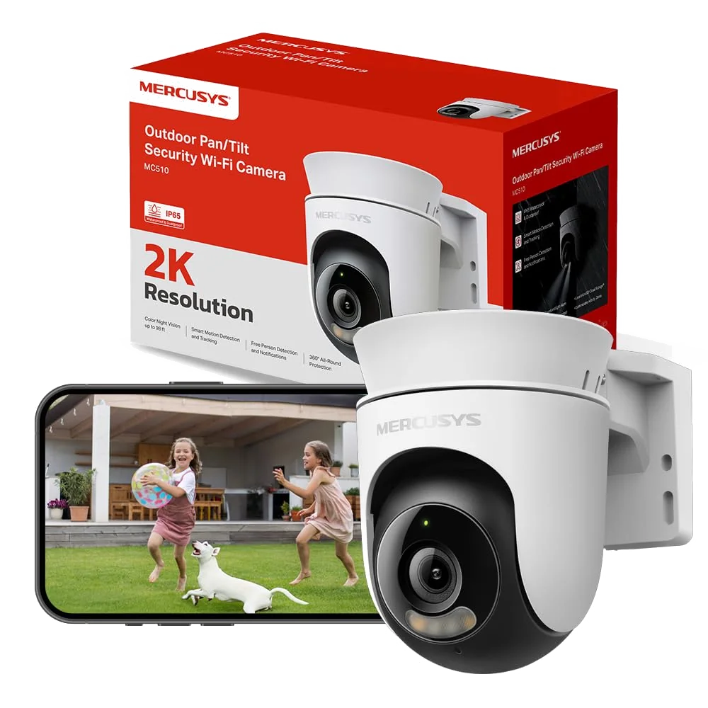 Caméra extérieure IP Mercusys MC510 2K (Blanc)