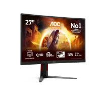 AOC G4 CQ27G4Z2P écran plat de PC 68,6 cm (27") 2560 x 1440 pixels Quad HD LCD Noir, Rouge - 2