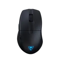 Turtle Beach Pure Air - Souris de gaming RGB ergonomique sans fil ultra-légère, capteur optique 26 000 PPP, batterie 125h, interrupteurs optiques TITAN, Bluetooth, éclairage RGB - Noir