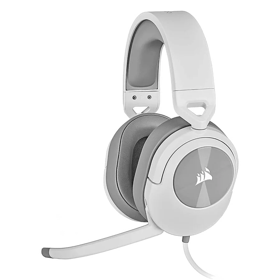 Casque Gamer filaire Corsair HS55 Stereo (Blanc)