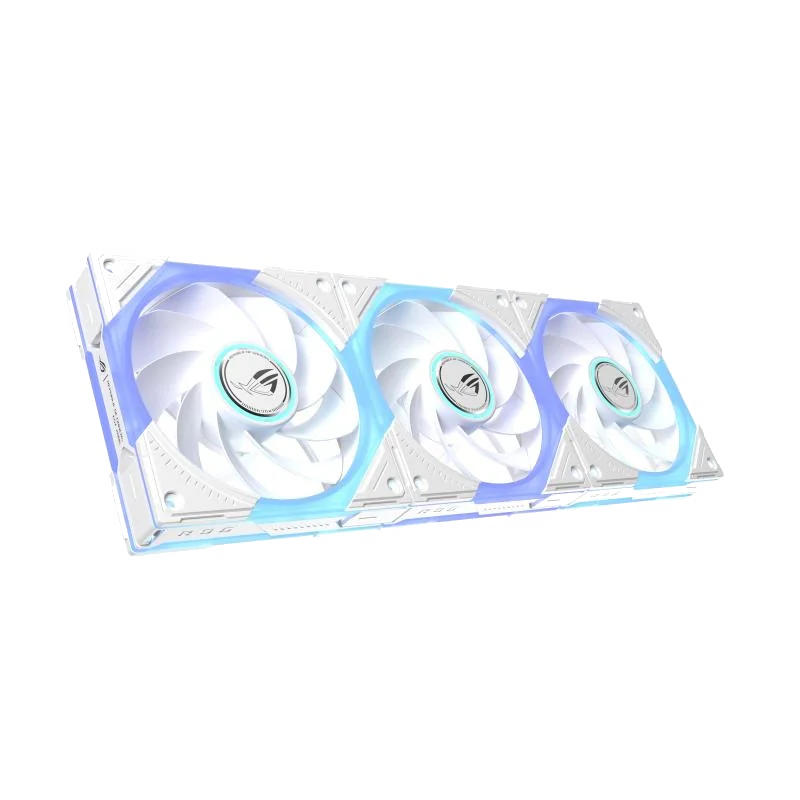 ASUS ROG Eurux GR120 ARGB Reverse Fan White Edition - Triple Pack Boitier PC Ventilateur 12 cm Blanc 3 pièce(s)