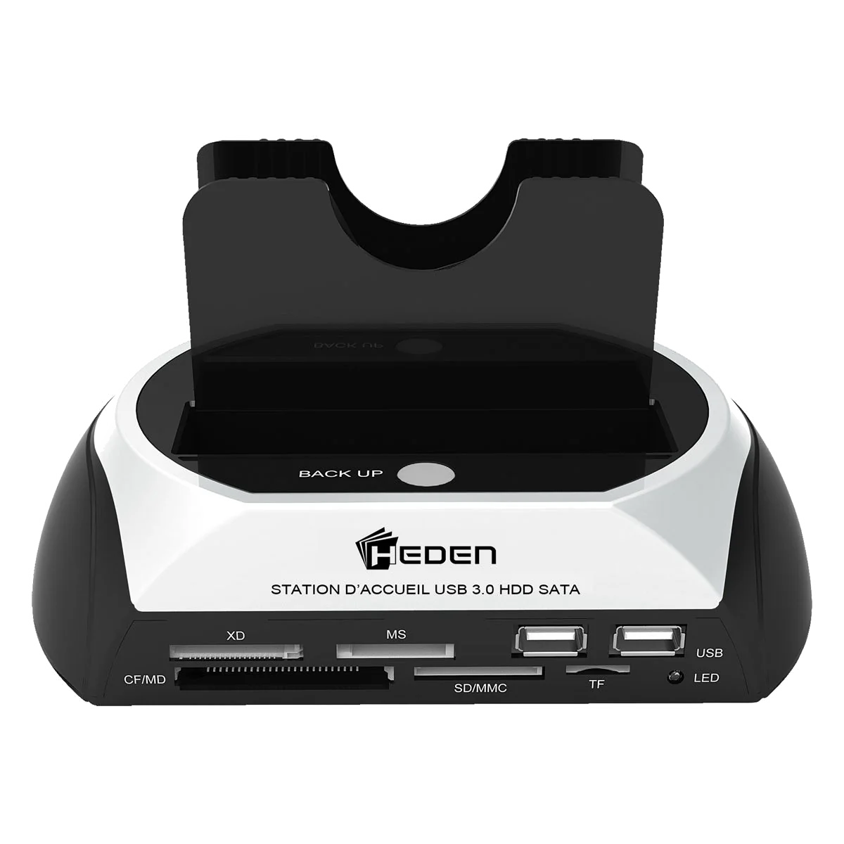 HEDEN Dock DUAL pour 2 disques SATA 3,5''/2,5'' USB3.0 +Clonage
