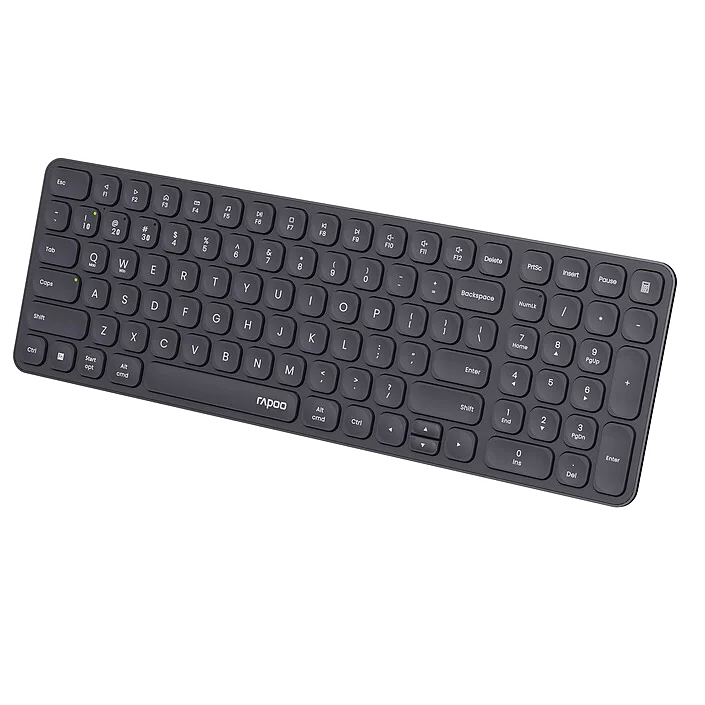 RAPOO CLAVIER E9500M Multi-mode Wireless Ultra-slim Keyboard - BLACK