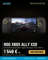 ROG Xbox Ally X20 pré-commande disponible 20 octobre 2026  - 2