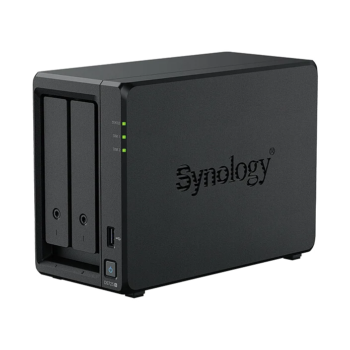 Serveur NAS Synology DiskStation DS725+ - 12To (2x6To) HDD Plus