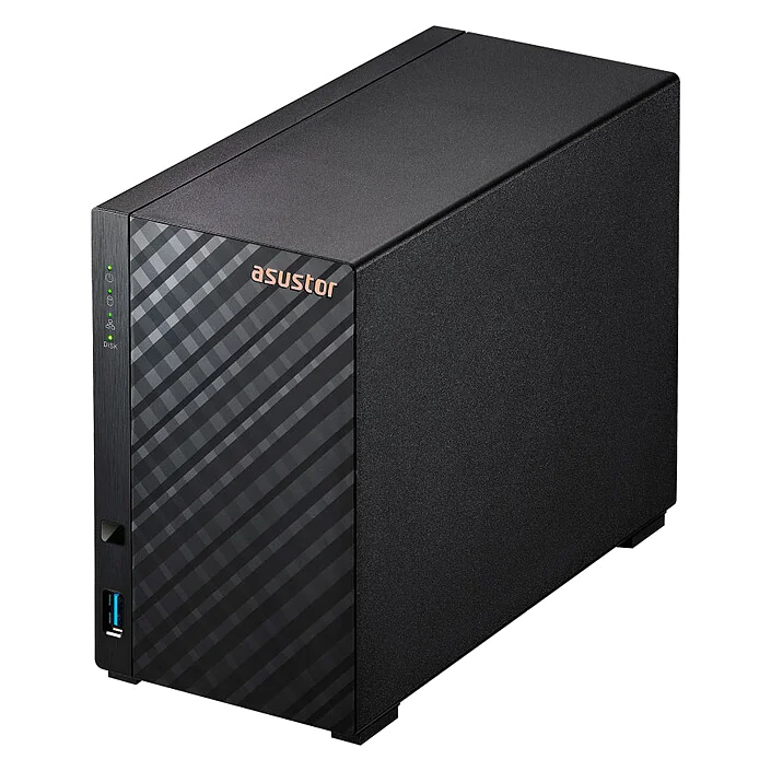 Serveur NAS Asustor Drivestor 2 Gen 2 AS-1202T - 2 baies (Noir)