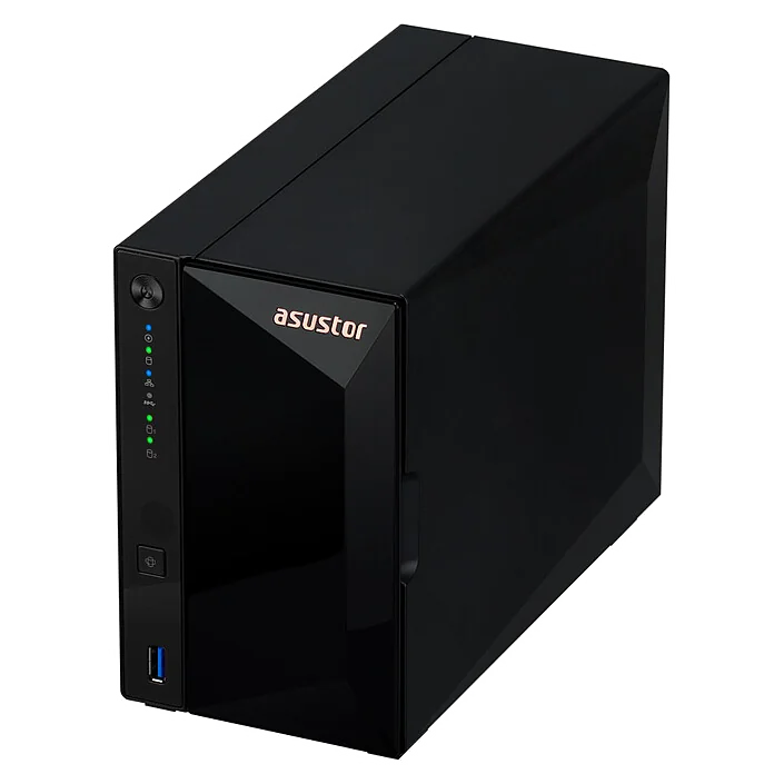 Serveur NAS Asustor Drivestor 2 Pro Gen2 AS-3302T- V2 - 2 baies (Noir)