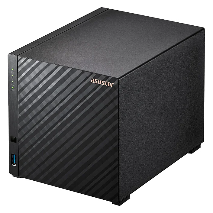 Serveur NAS Asustor Drivestor 4 Gen 2 AS-1204T - 4 baies (Noir)