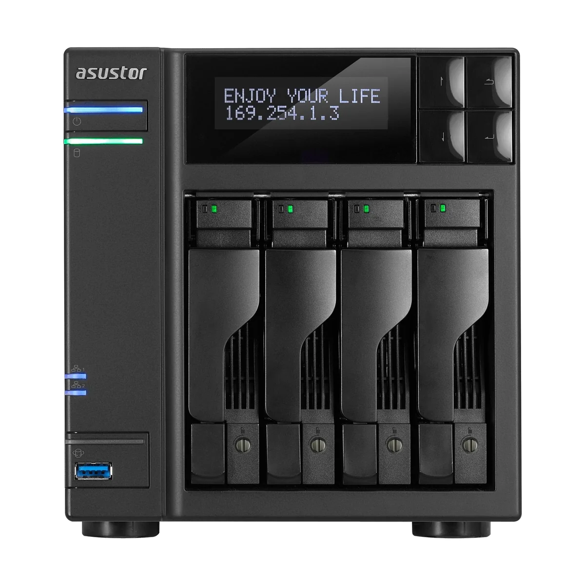 Serveur NAS Asustor Drivestor 4 AS-1104T - 4 baies (Noir)