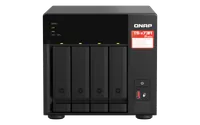 QNAP TS-473A NAS Tower Ryzen Embedded V1500B 8 Go DDR4 0 To QNAP Turbo System Noir
