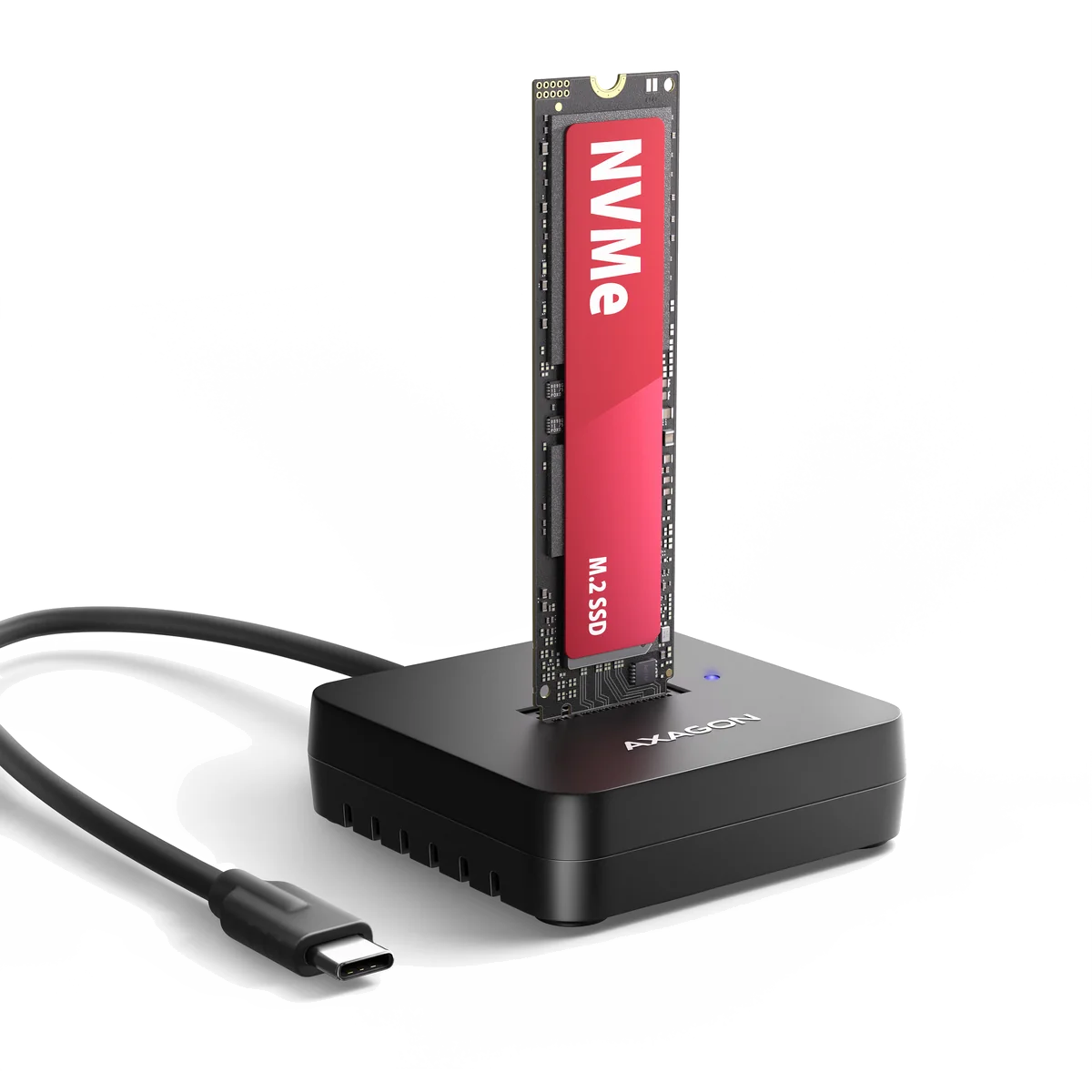 Axagon ADSA-M2C11L Station d'accueil de disques de stockage USB 3.2 Gen 2 (3.1 Gen 2) Type-C Noir