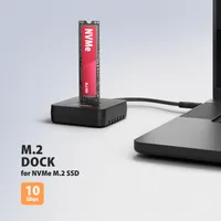 Axagon ADSA-M2C11L Station d'accueil de disques de stockage USB 3.2 Gen 2 (3.1 Gen 2) Type-C Noir - 2