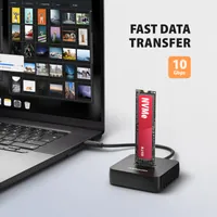 Axagon ADSA-M2C11L Station d'accueil de disques de stockage USB 3.2 Gen 2 (3.1 Gen 2) Type-C Noir - 5