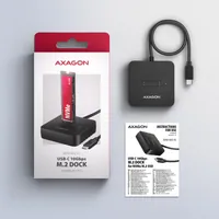 Axagon ADSA-M2C11L Station d'accueil de disques de stockage USB 3.2 Gen 2 (3.1 Gen 2) Type-C Noir - 9