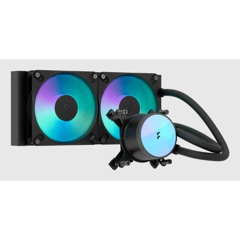 Fractal Design Radius 240 RGB Black Processeur Refroidisseur de liquide tout-en-un 12 cm Noir 1 pièce(s)