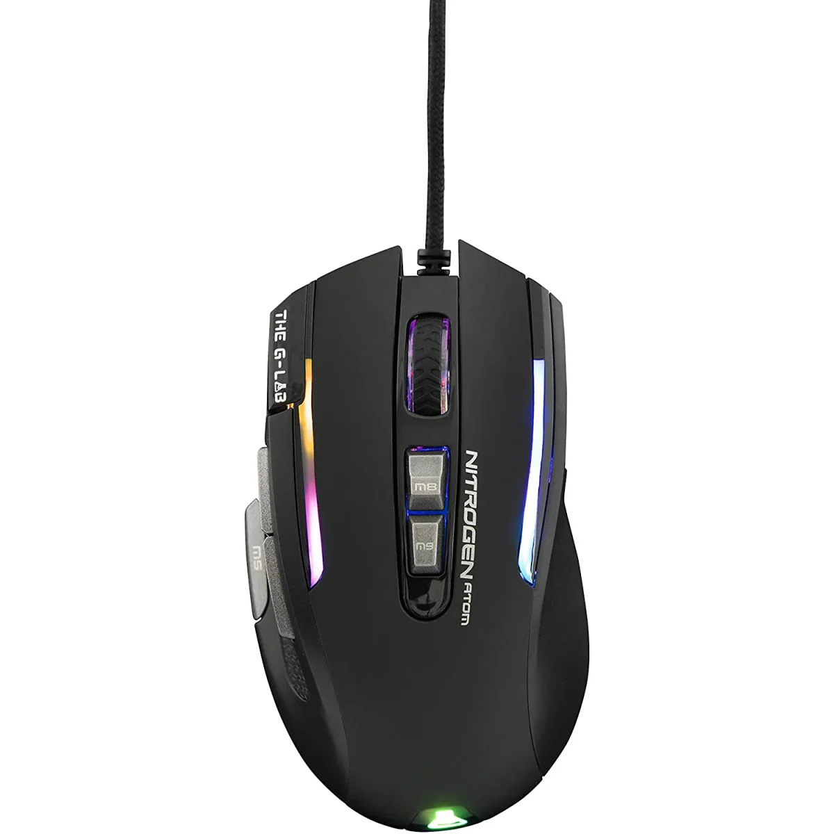 Souris filaire Gamer The G-Lab Kult Nitrogen Atom RGB (Noir)