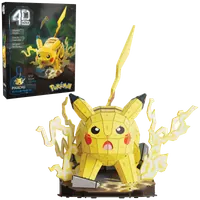 4D Build - Puzzle 3D Pokémon - Maquette Pikachu Pokémon 201 Pièces - Pikachu Inspiré Du Dessin Animé - Puzzle Adulte - Jeu De Construction À Collectionner - Jouet Adulte - Jeu Enfant 12 ans Et + - 6