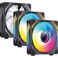 Lot de 3 Ventilateurs de boitier Jonsbo ZL-120 RGB - 12cm (Noir)