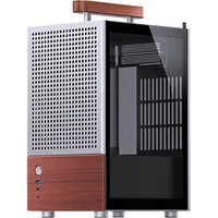 Boitier Mini Tour Mini ITX Jonsbo T6 avec panneau vitré (Argent/Bois)