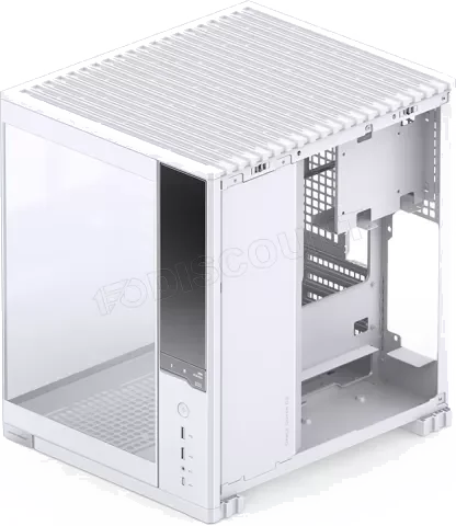 Boitier Mini Tour Micro ATX Jonsbo D34 avec panneaux vitrés (Blanc)