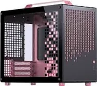 Boitier Mini Tour Micro ATX Jonsbo Z20 avec panneau vitré (Noir/Rose)