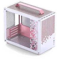 Boitier Mini Tour Micro ATX Jonsbo Z20 avec panneau vitré (Blanc/Rose)