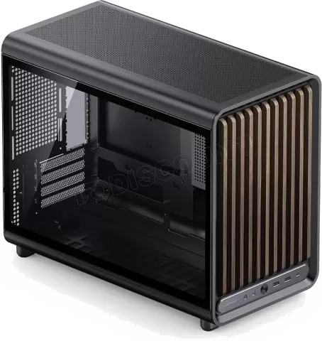 Boitier Mini Tour Micro ATX Jonsbo D33 Wood avec panneau vitré (Noir)