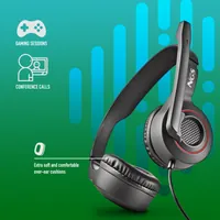 NGS MSX 10 PRO Casque Avec fil Arceau Gaming Noir - 5