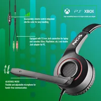 NGS MSX 10 PRO Casque Avec fil Arceau Gaming Noir - 6