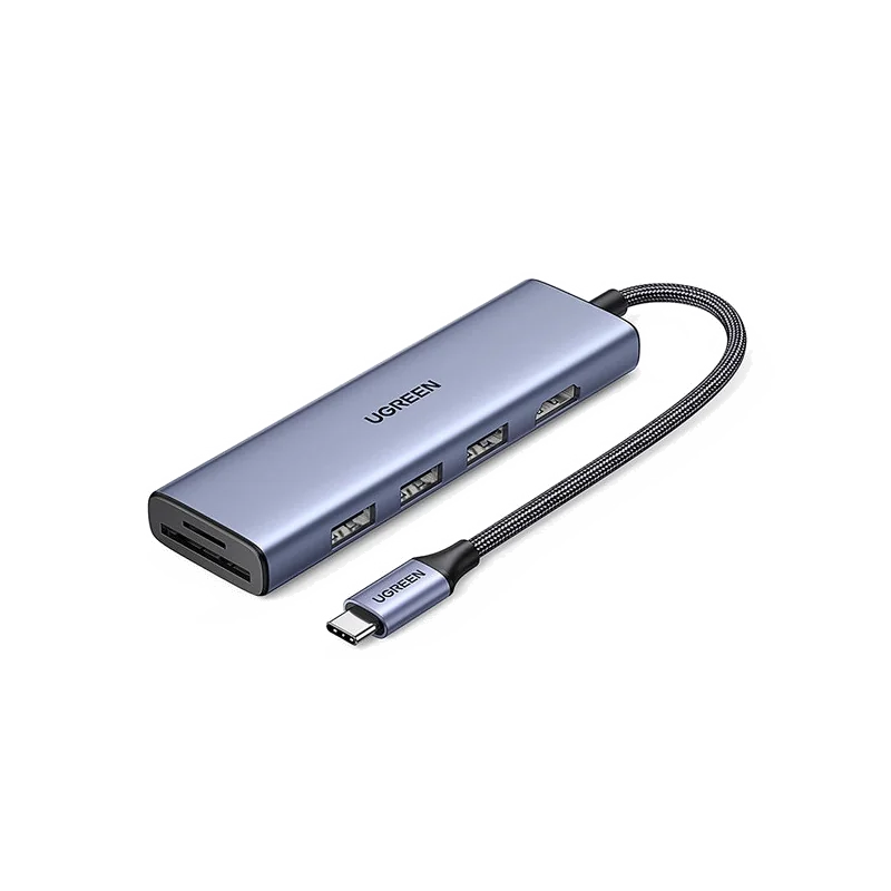 Ugreen 20956A hub & concentrateur USB Type-C 5000 Mbit/s Argent