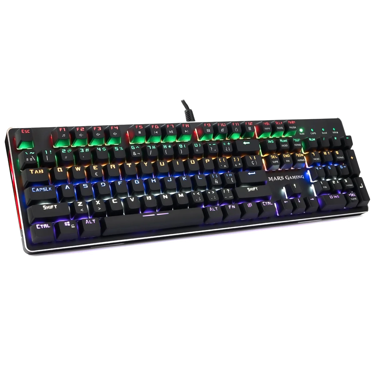 Clavier Gamer mécanique  Mars Gaming MKMASTER RGB (Noir)