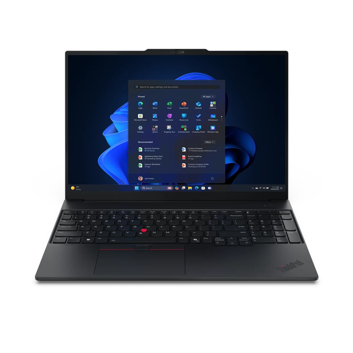 Lenovo ThinkPad E16 Gen 3 (Intel) Copilot+ PC Intel Core Ultra 5 226V Ordinateur portable 40,6 cm (16") WUXGA 16 Go LPDDR5x-SDRAM 512 Go SSD Wi-Fi 6E (802.11ax) Windows 11 Pro Noir Français