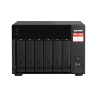 QNAP TS-673A NAS Tower Ryzen Embedded V1500B 8 Go DDR4 0 To QNAP Turbo System Noir