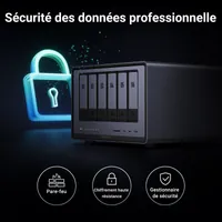 Ugreen DXP6800 Pro NAS Bureau Intel® Core™ i5 8 Go DDR5 Gris, Noir
