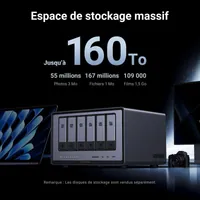 Ugreen DXP6800 Pro NAS Bureau Intel® Core™ i5 8 Go DDR5 Gris, Noir - 6