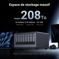 Ugreen 35127B serveur de stockage NAS Bureau Intel® Core™ i5 i5-1235U 8 Go DDR5 0 To UGOS Pro Gris - 6