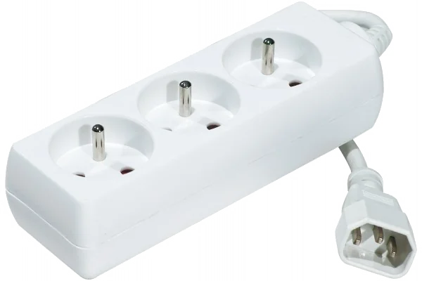 MULTIPRISE ONDULEUR IEC C14 (M) > 3 PRISES FR CEE 7 (F) 1m50 [808510]