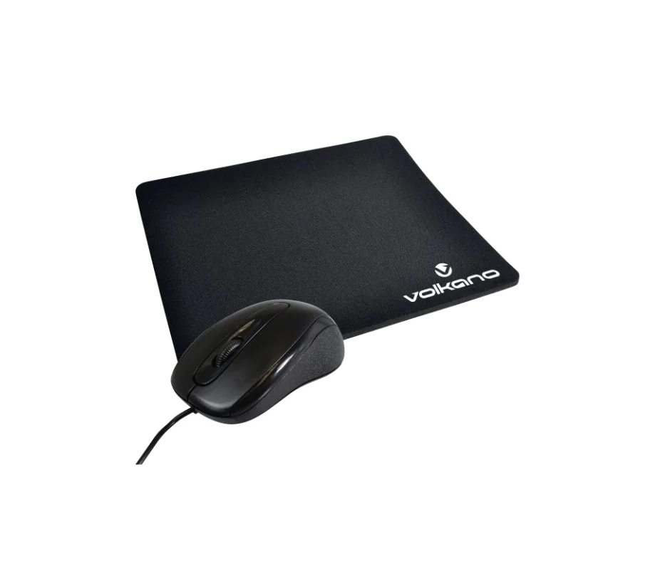 VOLKANO VK-30025-BK SLICK Bundle SOURIS OPTIQUE filaire USB +TAPIS