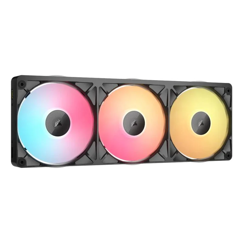 Corsair iCUE LINK RX360 II Unified Frame RGB PWM PC Fans Starter Kit Boitier PC Refroidisseur d'air 12 cm Noir 1 pièce(s)