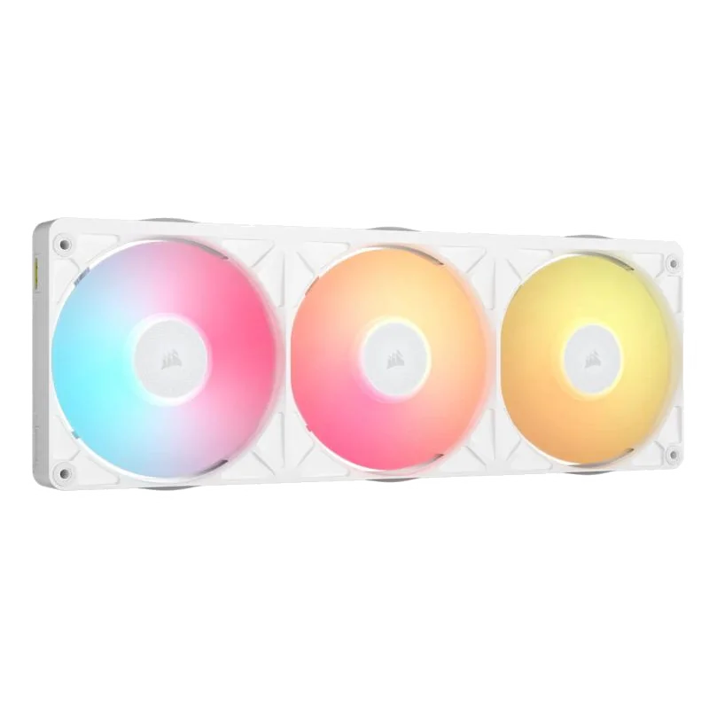 Corsair iCUE LINK RX360 II Unified Frame RGB PWM PC Fans Starter Kit Boitier PC Refroidisseur d'air 12 cm Blanc 1 pièce(s)