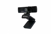 Verbatim 49580 webcam 3840 x 2160 pixels USB 2.0 Noir - 1