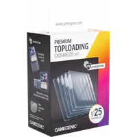 Lot de 25 Sleeves Gamegenic TopLoader Format 4"x3" (Transparent) (35pt)
