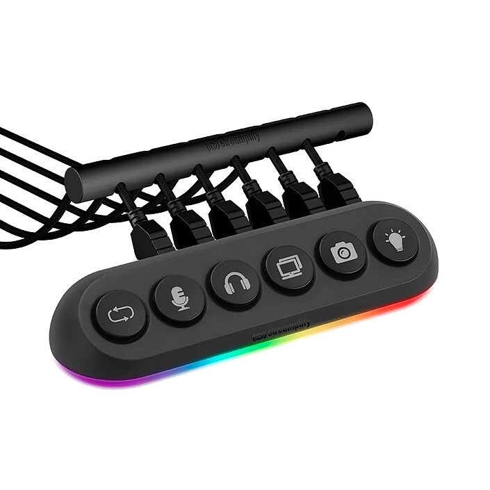 Hub USB 3.0 Streamplify Hub Deck 5 RGB - 5 ports (Noir)