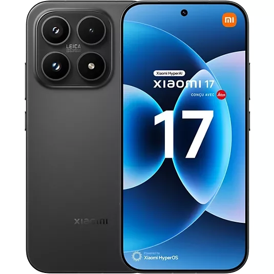 XIAOMI 17 5G 6,3 120Hz 8 Elite G5 12/512Go 50Mpix AI 6330mAh * Noir