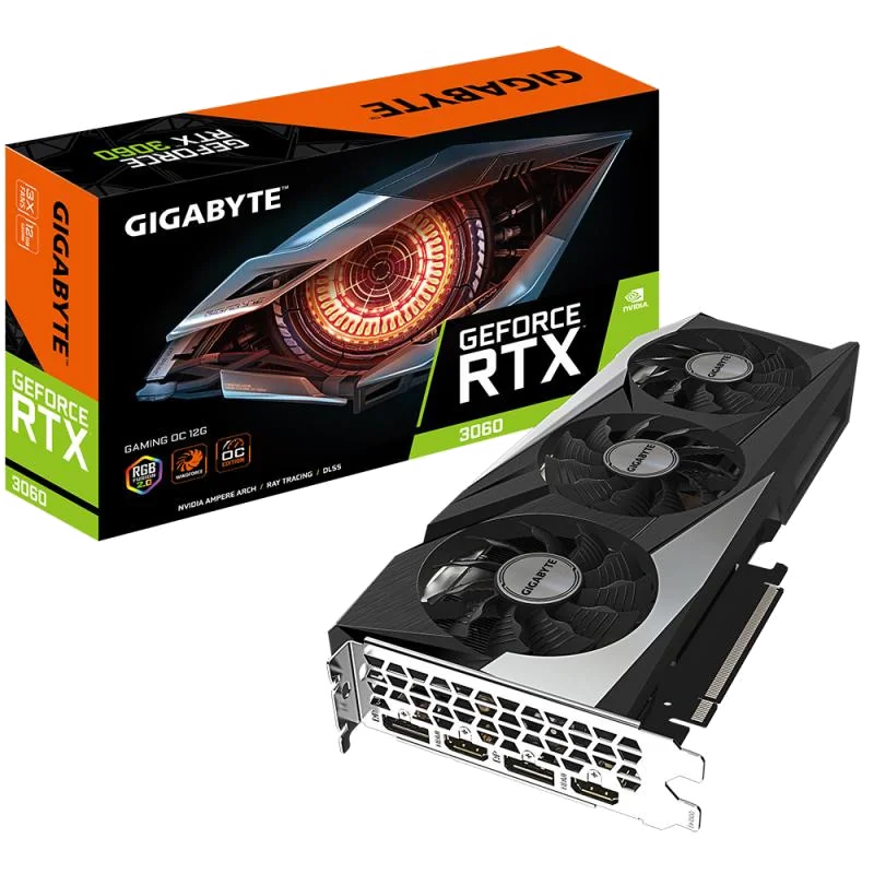 GIGABYTE GAMING GeForce RTX 3060 OC 12G (rev. 2.0) NVIDIA 12 Go GDDR6