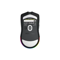 HATOR Pulsar 4 souris gaming, 2.4 GHz + Bluetooth + USB, Optical Yellow 100M Switches, PixArt PAW3315, RGB, Web SyncHUB™, Noire - 7