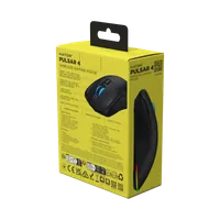 HATOR Pulsar 4 souris gaming, 2.4 GHz + Bluetooth + USB, Optical Yellow 100M Switches, PixArt PAW3315, RGB, Web SyncHUB™, Noire - 8